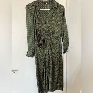 Zara silk midi dress, XS